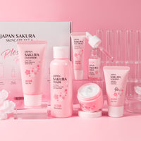 Blossom Cherry 6-Piece Skincare Cleansing Kit: Your Complete Ritual for a Petal-Soft Complexion