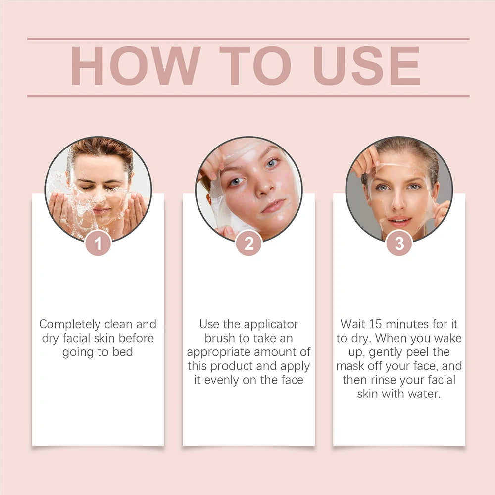 Collagen Night Wrapping Peel Off Mask: Wake Up To A Brighter, Tighter, Glass Skin Complexion